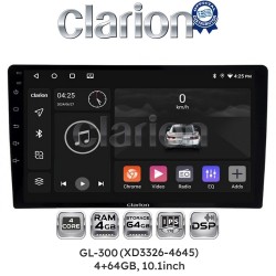 GL-300 (XD3326-4645) 4+64GB, 10.1 inch Οθόνη universal Tablet style Multimedia Αυτοκινήτου (CarPlay/AndroidAuto/BT/GPS/WIFI/GPRS)