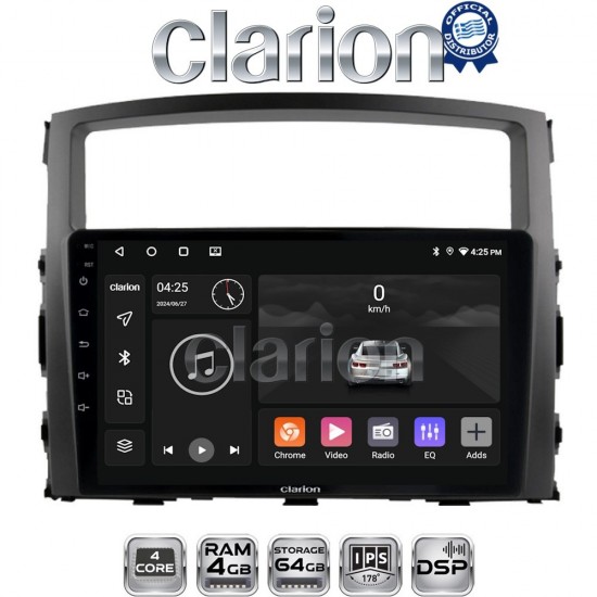 CLARION GL32038 Οθόνη OEM Multimedia Αυτοκινήτου για MITSUBISHI PAJERO 2006>2014 (CarPlay/AndroidAuto/BT/GPS/WIFI/GPRS)