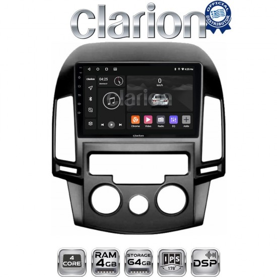 CLARION GL32043AC Οθόνη OEM Multimedia Αυτοκινήτου για HYUNDAI i30 2007-2012 (CarPlay/AndroidAuto/BT/GPS/WIFI/GPRS)