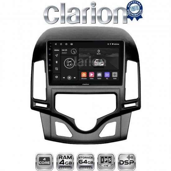 CLARION GL32043CL Οθόνη OEM Multimedia Αυτοκινήτου για HYUNDAI i30 2007-2012 (CarPlay/AndroidAuto/BT/GPS/WIFI/GPRS)