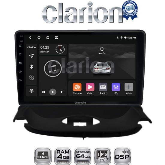 CLARION GL32206UP Οθόνη OEM Multimedia Αυτοκινήτου για Peugeot 206 2002 > 2006 (CarPlay/AndroidAuto/BT/GPS/WIFI/GPRS)