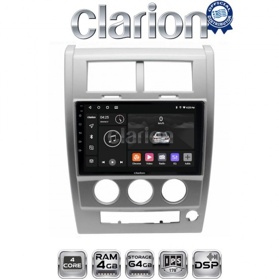 CLARION GL32334 Οθόνη OEM Multimedia Αυτοκινήτου για Jeep Cherokee KK 2008 > 2014 (CarPlay/AndroidAuto/BT/GPS/WIFI/GPRS)