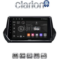 CLARION GL32375 Οθόνη OEM Multimedia Αυτοκινήτου για PEUGEOT 208-2008 2012> (CarPlay/AndroidAuto/BT/GPS/WIFI/GPRS)