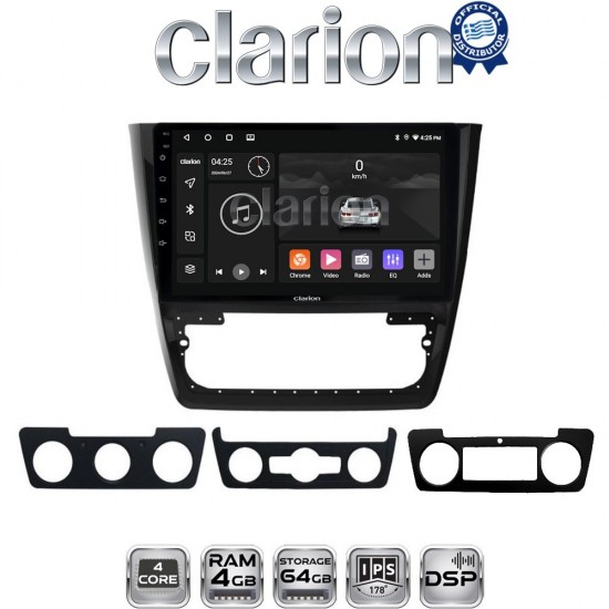 CLARION GL32482 Οθόνη OEM Multimedia Αυτοκινήτου για SKODA YETI 2014> (CarPlay/AndroidAuto/BT/GPS/WIFI/GPRS)