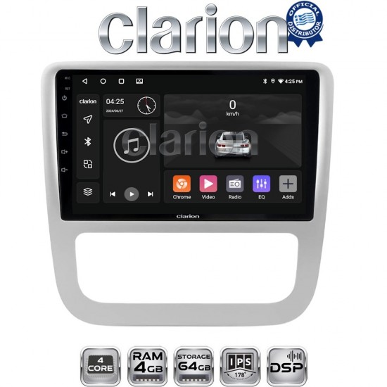 CLARION GL32489 Οθόνη OEM Multimedia Αυτοκινήτου για VW Scirocco & Eos 2008 > 2013 (CarPlay/AndroidAuto/BT/GPS/WIFI/GPRS)