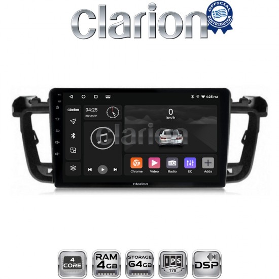 CLARION GL32509 Οθόνη OEM Multimedia Αυτοκινήτου για PEUGEOT 508 2010>2017 (CarPlay/AndroidAuto/BT/GPS/WIFI/GPRS)
