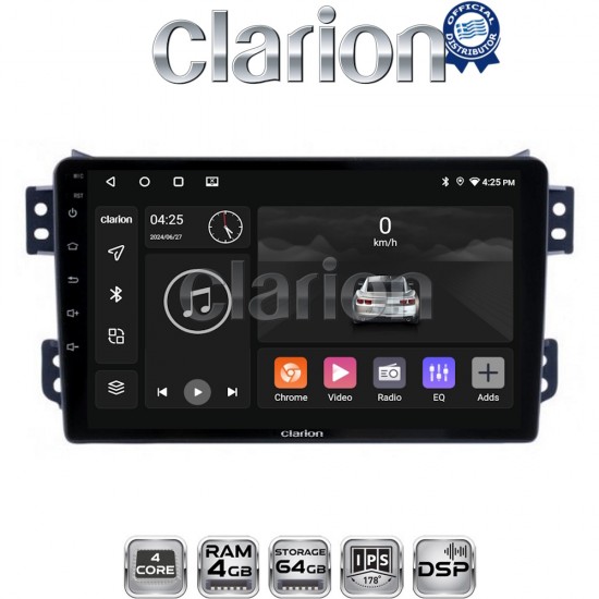 CLARION GL32540 Οθόνη OEM Multimedia Αυτοκινήτου για OPEL AGILA - SUZUKI ALTO 2008> (CarPlay/AndroidAuto/BT/GPS/WIFI/GPRS)