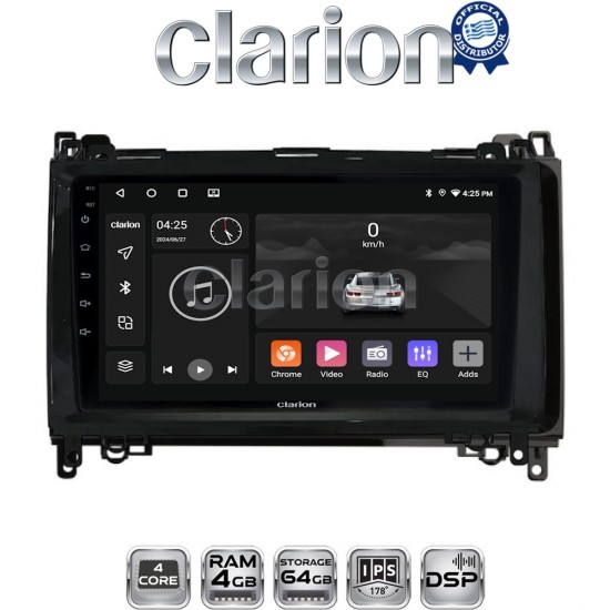 CLARION GL32668 Οθόνη OEM Multimedia Αυτοκινήτου για MERCEDES A(W169),B(W245) - SPRINTER - VITO (CarPlay/AndroidAuto/BT/GPS/WIFI/GPRS)