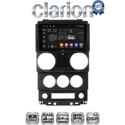 CLARION GL32748C Οθόνη OEM Multimedia Αυτοκινήτου για Jeep Wrangler 2007 > 2011 (CarPlay/AndroidAuto/BT/GPS/WIFI/GPRS)