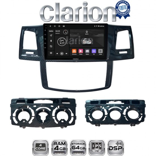 CLARION GL32821 Οθόνη OEM Multimedia Αυτοκινήτου για TOYOTA HILUX 2005>2016 (CarPlay/AndroidAuto/BT/GPS/WIFI/GPRS)