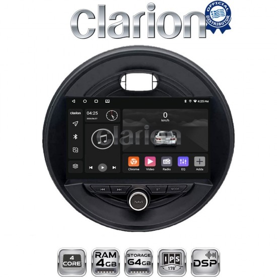 CLARION GL32845 Οθόνη OEM Multimedia Αυτοκινήτου για Mini Cooper & Clubman 2015> (CarPlay/AndroidAuto/BT/GPS/WIFI/GPRS)
