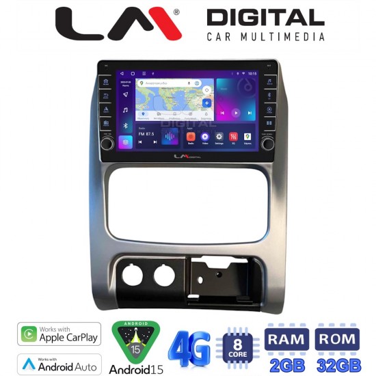 LM Digital - LM ZG8736 GPS Οθόνη OEM Multimedia Αυτοκινήτου για JEEP CHEROKEE & LIBERTY 2002-2007 (CarPlay/AndroidAuto/BT/GPS/WIFI/GPRS)