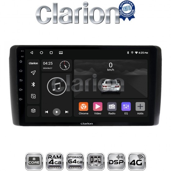 CLARION GL72070 Οθόνη OEM Multimedia Αυτοκινήτου για Nissan Leaf 2009 > 2017 (CarPlay/AndroidAuto/BT/GPS/WIFI/GPRS)