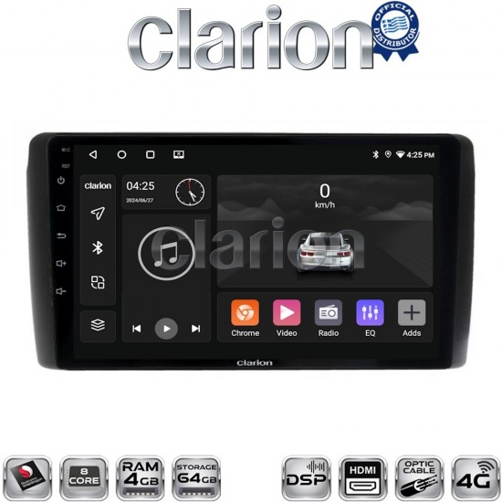CLARION GL74070 Οθόνη OEM Multimedia Αυτοκινήτου για Nissan Leaf 2009 > 2017 (CarPlay/AndroidAuto/BT/GPS/WIFI/GPRS)