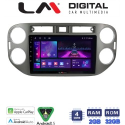 LM Digital - LM ZA4590G GPS Οθόνη OEM Multimedia Αυτοκινήτου για VW Tiguan 2007 - 2016 Ανθρακί (CarPlay/AndroidAuto/BT/GPS/WIFI/GPRS)