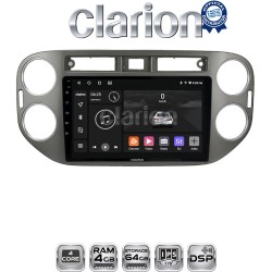 CLARION GL32590G Οθόνη OEM Multimedia Αυτοκινήτου για VW Tiguan 2007 - 2016 Ανθρακί (CarPlay/AndroidAuto/BT/GPS/WIFI/GPRS)