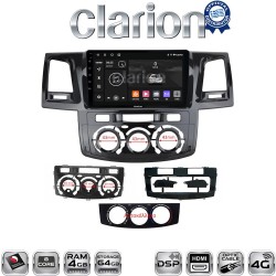 CLARION GL74822 Οθόνη OEM Multimedia Αυτοκινήτου για Toyota Hilux 2005 > 2016CLIMA /AC (CarPlay/AndroidAuto/BT/GPS/WIFI/GPRS)