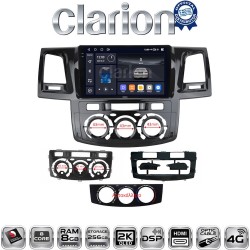 CLARION GL75822 Οθόνη OEM Multimedia Αυτοκινήτου για Toyota Hilux 2005 > 2016CLIMA /AC (CarPlay/AndroidAuto/BT/GPS/WIFI/GPRS)