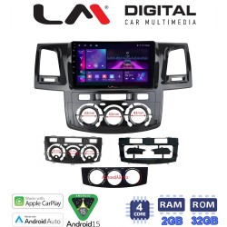 LM Digital - LM ZA4822 GPS Οθόνη OEM Multimedia Αυτοκινήτου για Toyota Hilux 2005 > 2016CLIMA /AC (CarPlay/AndroidAuto/BT/GPS/WIFI/GPRS)