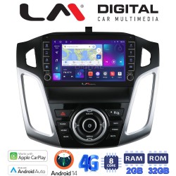 LM Digital - LM KG8150 GPS Οθόνη OEM Multimedia Αυτοκινήτου για Ford Focus 2011 > 2018 (CarPlay/AndroidAuto/BT/GPS/WIFI/GPRS)