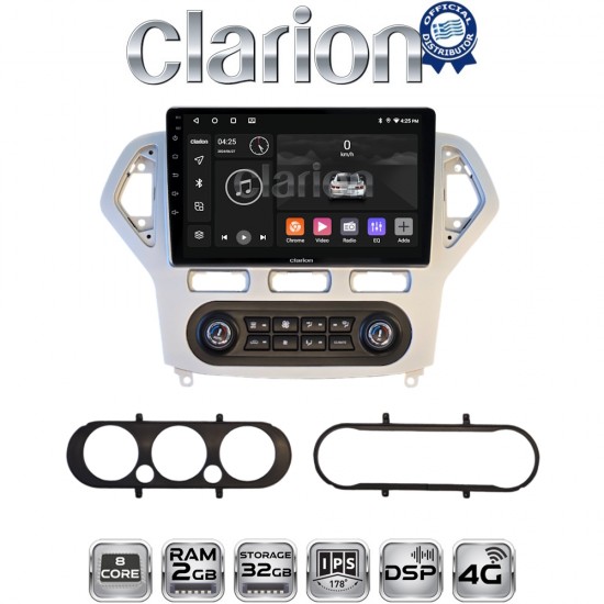 CLARION GL71367S Οθόνη OEM Multimedia Αυτοκινήτου για Ford Mondeo 2007 > 2010 (CarPlay/AndroidAuto/BT/GPS/WIFI/GPRS)