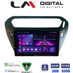 LM Digital - LM ZA4294B GPS Οθόνη OEM Multimedia Αυτοκινήτου για Citroen Elysee 2013 > Peugeot 301 2013 > (CarPlay/AndroidAuto/BT/GPS/WIFI/GPRS)