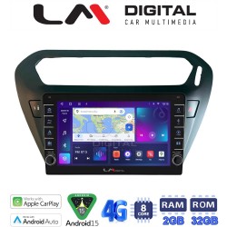 LM Digital - LM ZG8294B GPS Οθόνη OEM Multimedia Αυτοκινήτου για Citroen Elysee 2013 > Peugeot 301 2013 > (CarPlay/AndroidAuto/BT/GPS/WIFI/GPRS)