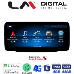 LM Digital - LM JFK510 464 Οθόνη OEM Multimedia Αυτοκινήτου για MERCEDESC CLASS (W205) 2015 >GLC (X253) 2015 >X CLASS (W470) 2017 > (CarPlay/AndroidAuto/BT/GPS/WIFI/GPRS)
