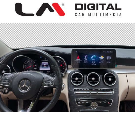 LM Digital - LM JFK511 464 Οθόνη OEM Multimedia Αυτοκινήτου για Mercedes C class W205 2019 > 2021 με εργοστασιακό σύστημα NTG 5.5 (CarPlay/AndroidAuto/BT/GPS/WIFI/GPRS)