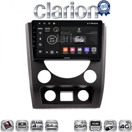 CLARION GL74014A Οθόνη OEM Multimedia Αυτοκινήτου για SsangYong Rexton 2015 > 2016 (CarPlay/AndroidAuto/BT/GPS/WIFI/GPRS)