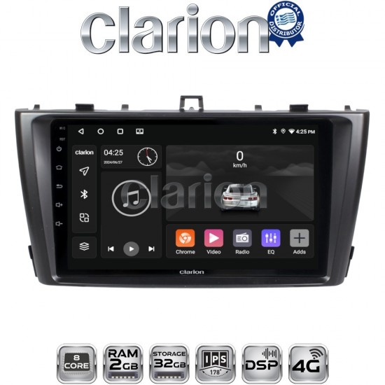 CLARION GL71027G Οθόνη OEM Multimedia Αυτοκινήτου για Toyota Avensis 2009 > 2016 (CarPlay/AndroidAuto/BT/GPS/WIFI/GPRS)