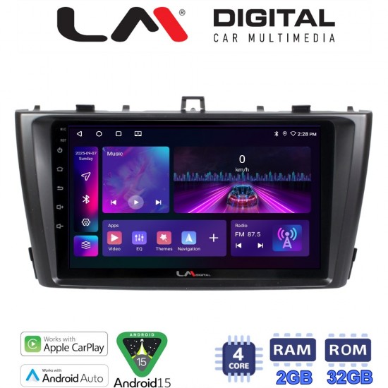 LM Digital - LM ZA4027G GPS Οθόνη OEM Multimedia Αυτοκινήτου για Toyota Avensis 2009 > 2016 (CarPlay/AndroidAuto/BT/GPS/WIFI/GPRS)
