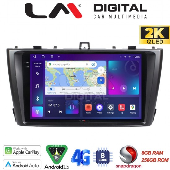 LM Digital - LM ZQ8027G GPS Οθόνη OEM Multimedia Αυτοκινήτου για Toyota Avensis 2009 > 2016 (CarPlay/AndroidAuto/BT/GPS/WIFI/GPRS)