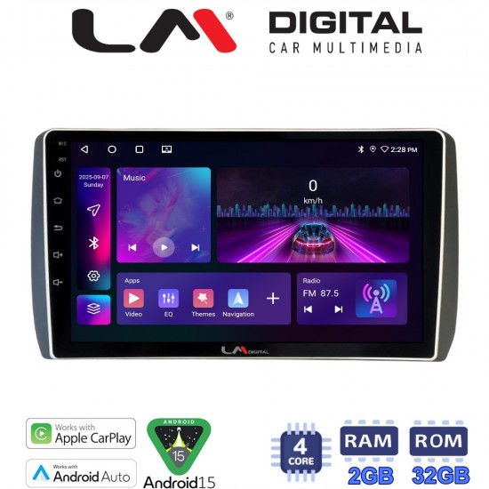 LM Digital - LM ZA4885 GPS Οθόνη OEM Multimedia Αυτοκινήτου για Toyota Urban - IST 2007 > 2016 (CarPlay/AndroidAuto/BT/GPS/WIFI/GPRS)