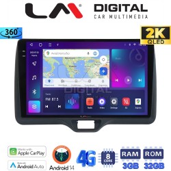 LM Digital - LM ZD8554H GPS Οθόνη OEM Multimedia Αυτοκινήτου για Toyota Yaris 2020 > 2023 (CarPlay/AndroidAuto/BT/GPS/WIFI/GPRS)
