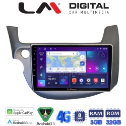 LM Digital - LM ZE8549G GPS Οθόνη OEM Multimedia Αυτοκινήτου για Honda Jazz 2008 > 2012 (CarPlay/AndroidAuto/BT/GPS/WIFI/GPRS)