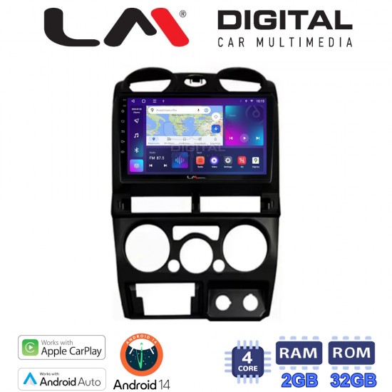 LM Digital - LM ZN4425B GPS Οθόνη OEM Multimedia Αυτοκινήτου για Isuzu D-Max 2008 > 2012 (CarPlay/AndroidAuto/BT/GPS/WIFI/GPRS)