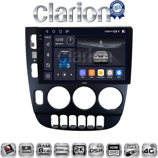 CLARION GL75506 Οθόνη OEM Multimedia Αυτοκινήτου για Mercedes ML W163 1998 > 2002 (CarPlay/AndroidAuto/BT/GPS/WIFI/GPRS)