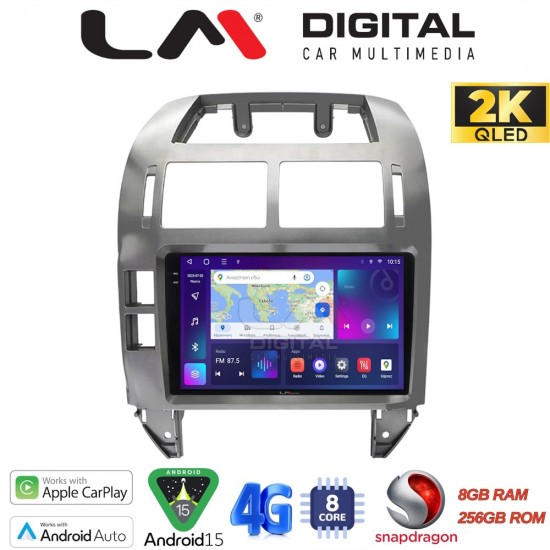 LM Digital - LM ZQ8582S GPS Οθόνη OEM Multimedia Αυτοκινήτου για VW Polo 2002 > 2009 (CarPlay/AndroidAuto/BT/GPS/WIFI/GPRS)