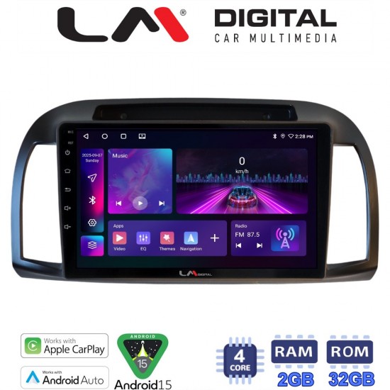 LM Digital - LM ZA4300B GPS Οθόνη OEM Multimedia Αυτοκινήτου για Nissan Micra 2002 > 2007 (CarPlay/AndroidAuto/BT/GPS/WIFI/GPRS)