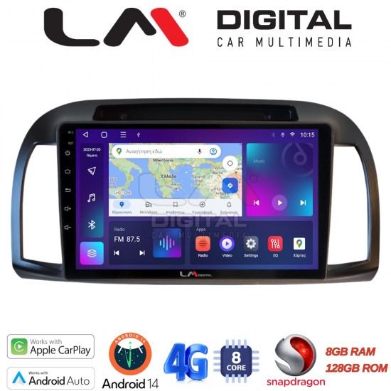 LM Digital - LM ZT8300B GPS Οθόνη OEM Multimedia Αυτοκινήτου για Nissan Micra 2002 > 2007 (CarPlay/AndroidAuto/BT/GPS/WIFI/GPRS)