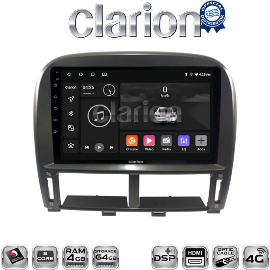 CLARION GL74980 Οθόνη OEM Multimedia Αυτοκινήτου για LEXUS LS 430 2000 > 2006 (CarPlay/AndroidAuto/BT/GPS/WIFI/GPRS)