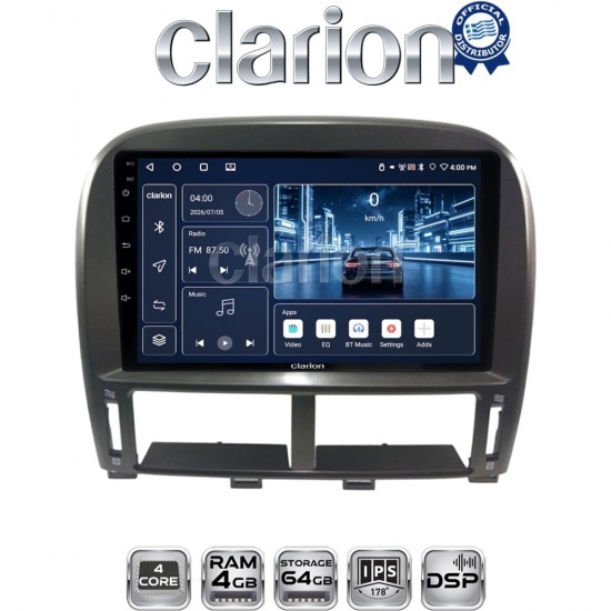 CLARION GL32980 Οθόνη OEM Multimedia Αυτοκινήτου για LEXUS LS 430 2000 > 2006 (CarPlay/AndroidAuto/BT/GPS/WIFI/GPRS)
