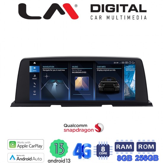 LM Digital - LM JFK1236 CIC Οθόνη OEM Multimedia Αυτοκινήτου για BMW S6 (F06/F12) 2010 > 2012 με εργοστασιακό σύστημα CIC (CarPlay/AndroidAuto/BT/GPS/WIFI/GPRS)