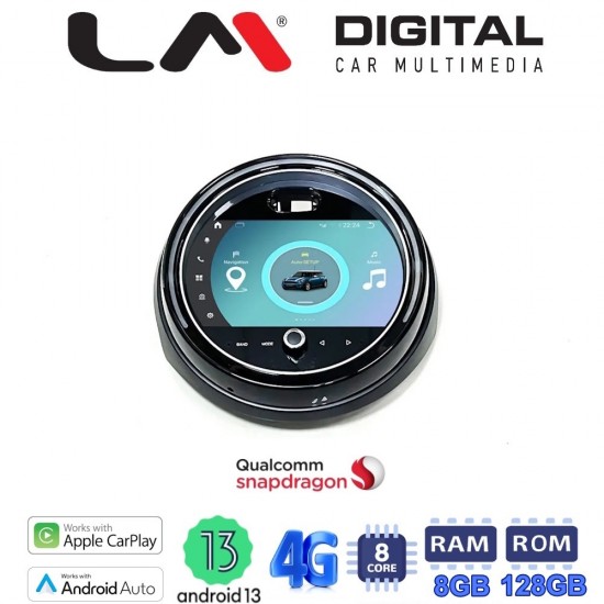 LM Digital - LM JFK8758 Οθόνη OEM Multimedia Αυτοκινήτου για ΜΙΝΙ COUNTRYMAN (F60) 2017 > 2022 (CarPlay/AndroidAuto/BT/GPS/WIFI/GPRS)