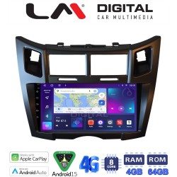LM Digital - LM ZC8085B GPS Οθόνη OEM Multimedia Αυτοκινήτου για Toyota Yaris 2006 > 2011 (CarPlay/AndroidAuto/BT/GPS/WIFI/GPRS)