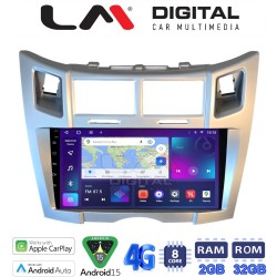 LM Digital - LM ZR8085S GPS Οθόνη OEM Multimedia Αυτοκινήτου για Toyota Yaris 2006 > 2011 (CarPlay/AndroidAuto/BT/GPS/WIFI/GPRS)