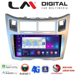 LM Digital - LM ZT8085S GPS Οθόνη OEM Multimedia Αυτοκινήτου για Toyota Yaris 2006 > 2011 (CarPlay/AndroidAuto/BT/GPS/WIFI/GPRS)