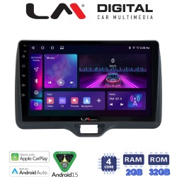 LM Digital - LM ZA4554H GPS Οθόνη OEM Multimedia Αυτοκινήτου για Toyota Yaris 2020 > 2023 (CarPlay/AndroidAuto/BT/GPS/WIFI/GPRS)
