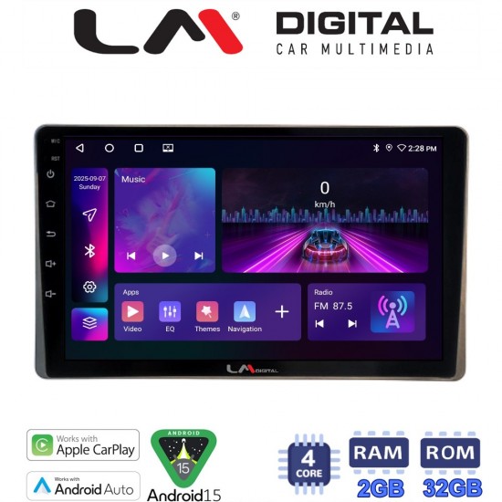 LM Digital - LM ZA4754 GPS Οθόνη OEM Multimedia Αυτοκινήτου για Toyota Yaris 2023 > (CarPlay/AndroidAuto/BT/GPS/WIFI/GPRS)